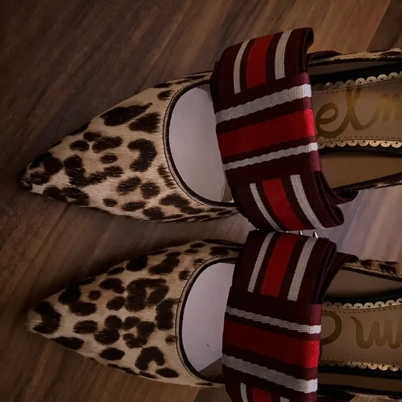 Sam Edelmam G0136l1250, Sand Leopard, Sz 6.5 Italy Couture Style New - Picture 10 of 13